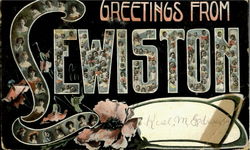 Greetings From Lewiston Maine Postcard Postcard