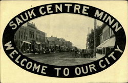 Welcome To Our City Sauk Centre Minn Postcard