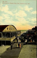 Entrance To Ocean City Pier Postcard