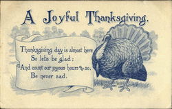 A Joyful Thanksgiving Postcard