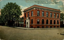 New Phone Building, 5th and Jay Streets La Crosse, WI Postcard Postcard