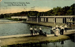 Swimming Pool At Camden Park Huntington, WV Postcard Postcard