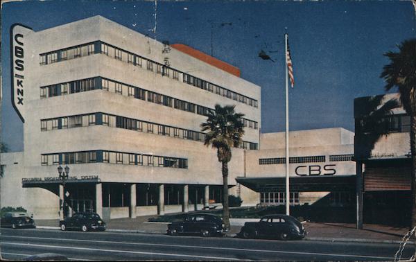 CBS Building Hollywood, CA Postcard