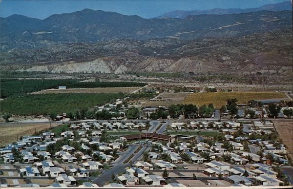 Fairview Trailer Park Hemet, CA Postcard