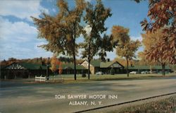 Tom Sawyer Motor Inn Albany, NY Postcard Postcard Postcard