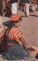 Solola Indian Girl Postcard