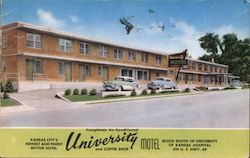 University Motel and Coffee Shop Postcard