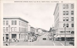 Mendocino Avenue Postcard