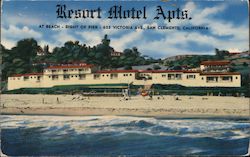 Resort Motel Apartments Postcard