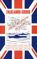 Falklands Crisis Military Postcard Postcard Postcard