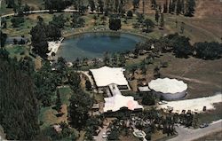 Aerial View of Warm Mineral Springs Postcard