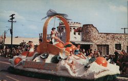 Lakeland Citrus Float, Gasparilla Parade Postcard