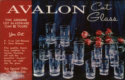 Avalon Cut Glass San Bernardino, CA Postcard Postcard Postcard