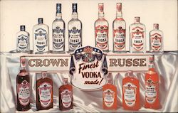 Crown Russe Vodka Breweriana Postcard Postcard Postcard