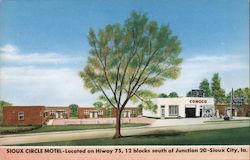 Sioux Circle Motel Postcard