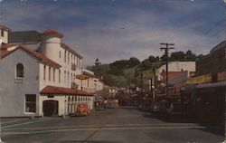 Washington St., With Inn in Foreground Sonora, CA Postcard Postcard Postcard