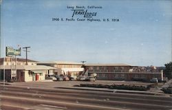 Long Beach Travel Lodge Postcard