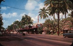 Looking Along Kalakaua Avenue Waikiki, HI Postcard Postcard Postcard