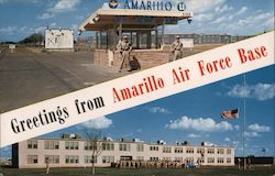 Greetings From Amarillo Air Force Base Postcard