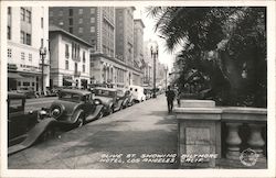 Olive Street Showing Biltmore Hotel, Los Angeles, Calif. Postcard