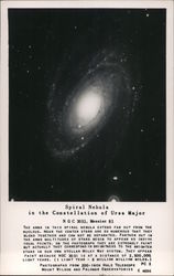 Spiral Nebula in the Constellation of Ursa Major, NGC 3031, Messier 81 Postcard