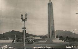 Monumento a Juarez Postcard