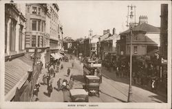 Queen Street, Cardiff Wales Postcard Postcard Postcard