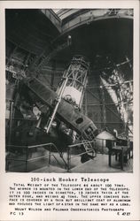 100-Inch Hooker Telescope, Mount Wilson Astronomy Postcard Postcard Postcard