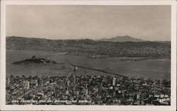 San Francisco and Bay Bridge -- Mt. Diablo California Postcard Postcard Postcard