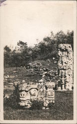 Carved Stone Figures Tegucigalpa, Honduras Central America Postcard Postcard Postcard