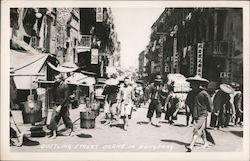 Bustling Street Scene Postcard