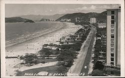 Praia E Jardin de Santos Postcard