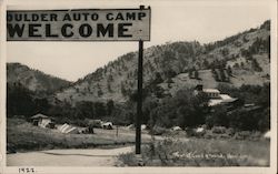 Dulder Auto Camp Camping Postcard Postcard Postcard