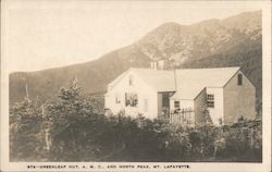 Greenleaf Hut, AMC and North Peak Mt. Lafayette Franconia, NH Postcard Postcard Postcard