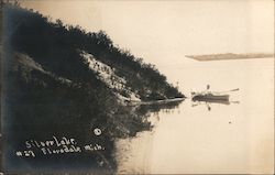 Rowboat on Silver Lake, Floradale Mears, MI Postcard Postcard Postcard