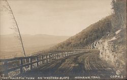 The "Hairpin" Turn on Western Slope Mohawk Trail North Adams, MA Postcard Postcard Postcard