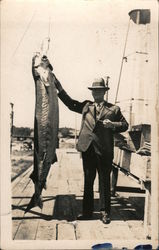 Huge Fishing Catch Postcard