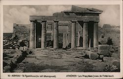 Les Propylees (Vues de L'Interieur) Athens, Greece Greece, Turkey, Balkan States Postcard Postcard Postcard