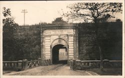 Stone Gate Through Wall Postcard