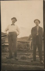 Two Men Postcard