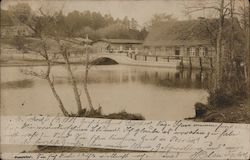 Bridge Over River Postcard