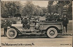 The "Montgomery" Fire Engine Postcard