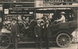 Large Touring Car, Bus filled with Tourists Postcard