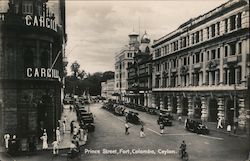 Prince Street, Fort, Colombo, Ceylon Postcard