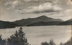 Lake Placid and Whiteface mt over Moos iland New York Postcard Postcard Postcard