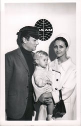 Tony Curtis and wife Christine Kaufmann 1965 Postcard