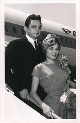 Johnny Cash & Wife Vivian Liberto 1960 Celebrities Postcard Postcard Postcard