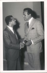 Harry Bellefonte & Billy Mills (LA City Councilman) Postcard