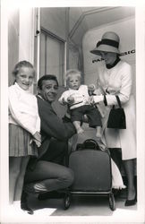 Sean Connery Family 1964 Postcard