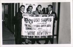 Wayne Newton USO Shows Postcard